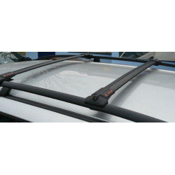 Car roof rack AGURI PRESTIGE BLACK MB E-class W212 Combi with roof rails (2009-2016)