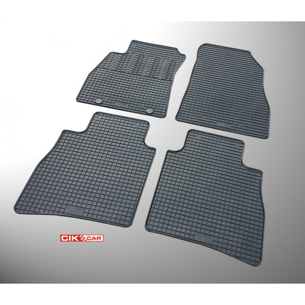 Car rubber floor mats black NISSAN PULSAR (2014-...) C-CAR