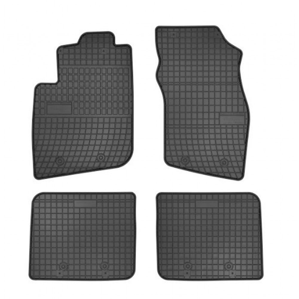 Car rubber floor mats black VOLVO S40 (1995-2004) NEGRO