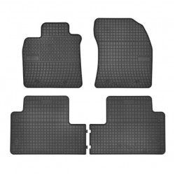 Car rubber floor mats black TOYOTA AVENSIS (2009-...) NEGRO