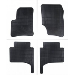 Car rubber floor mats black VOLKSWAGEN TOUAREG (2002-2010) NEGRO