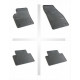 Car rubber floor mats black VOLVO V50 (2004-2012) NEGRO