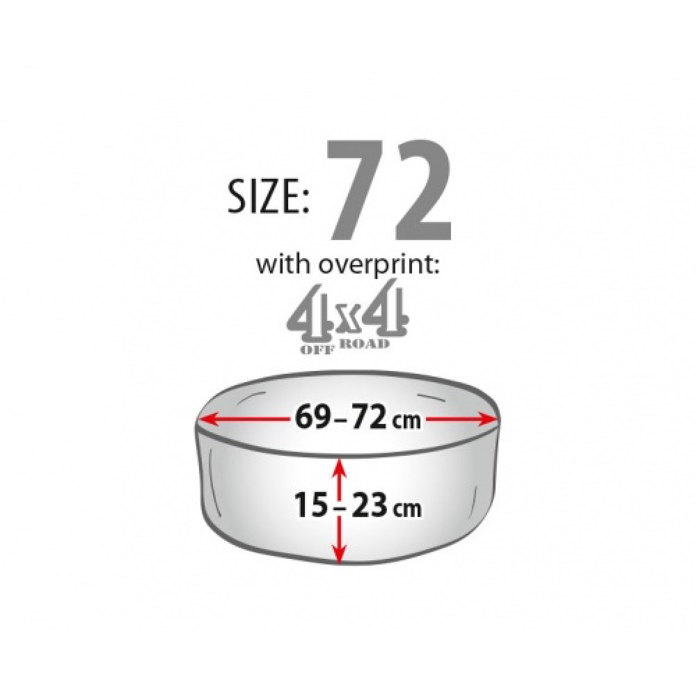 Rezerves riteņa pārvalks SUV automobīļiem 4x4 69-72 cm