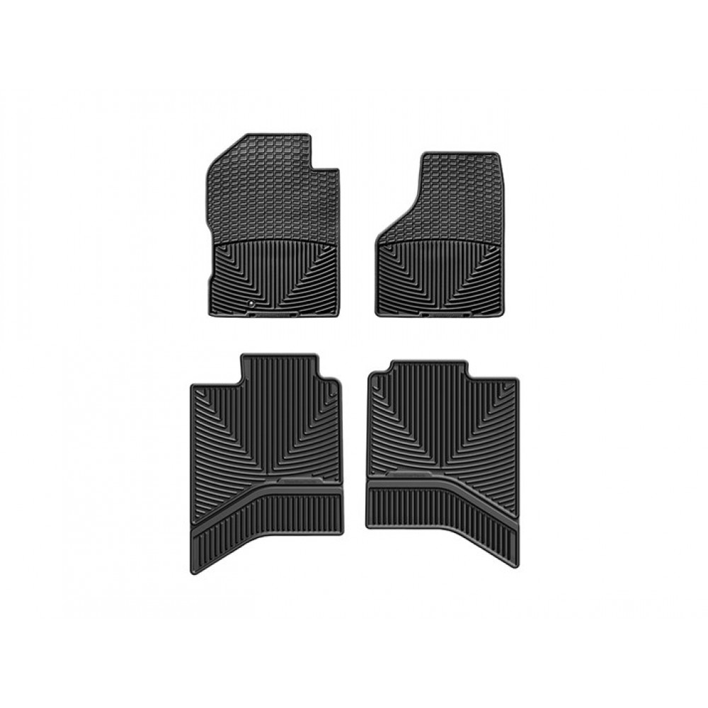 Auto kummimatid mustad WEATHERTECH DODGE RAM 1500 Crew/Quad Cab (2008-2018) ALL-WEATHER