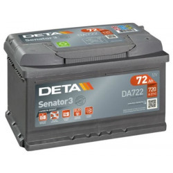 Akumulātors 12V DETA SENATOR 3 72Ah 720A DA722