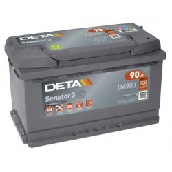 Akumulātors 12V DETA SENATOR 3 90Ah 720A DA900