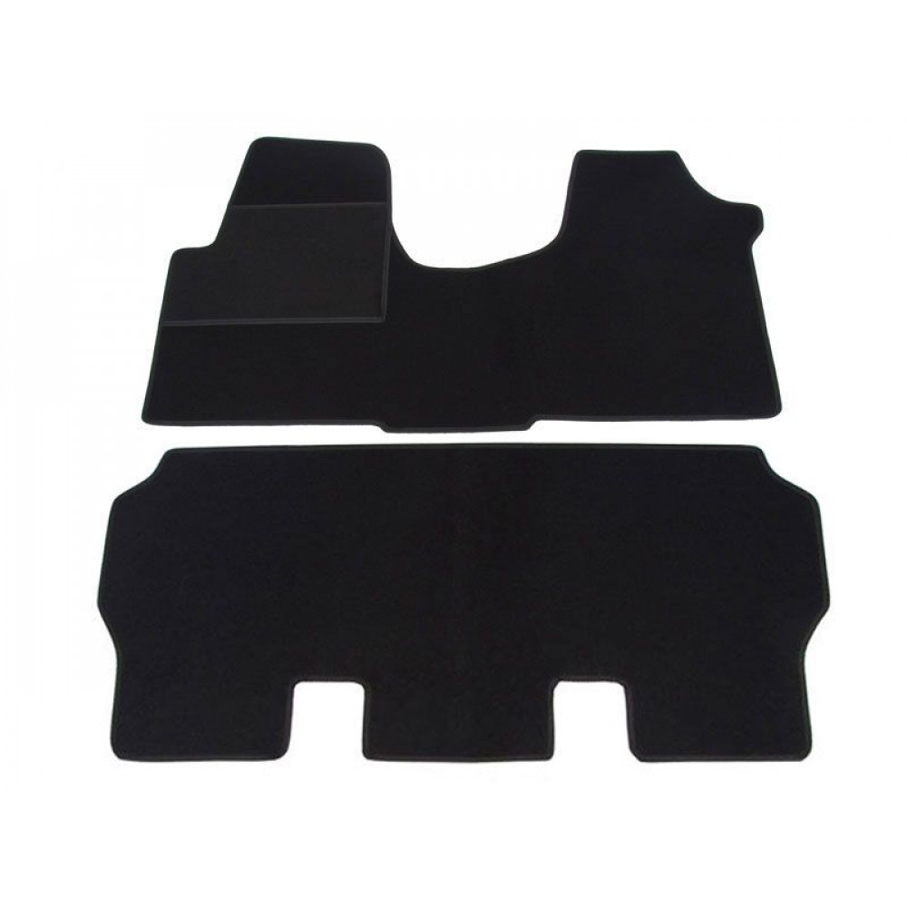 Car textile mats black PEUGEOT 806 (5s.) (1994-2002) ECONOMIC