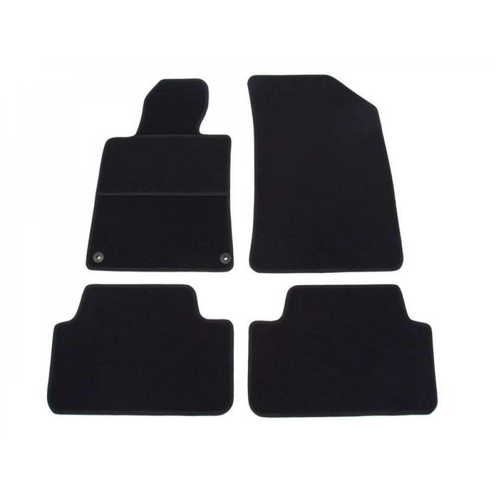 Car textile mats black PEUGEOT 508 (2011-2018) ELEGANT