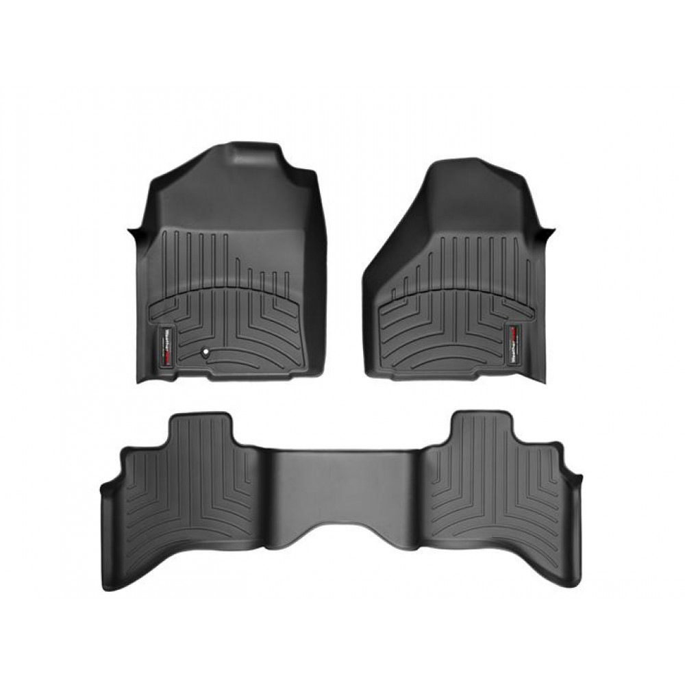 Car floor mats black WEATHETECH DODGE RAM 1500 QUAD CAB (2009-2012) FLOORLINER