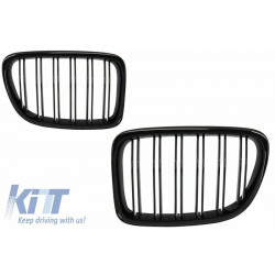 Front grills black gloss BMW X1 E84 Double Stripe M Design Piano Black (2009-2015)