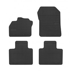 Car rubber floor mats black RENAULT ZOE (2014-...) NEGRO