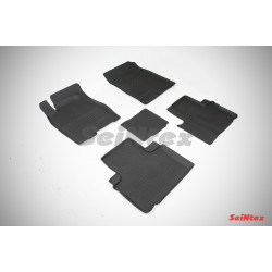 Car rubber floor mats black SEINTEX *BORT* GREAT WALL H6 (2012-...)