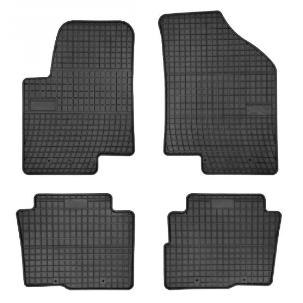 Car rubber floor mats black KIA SOUL (2009-2014) NEGRO