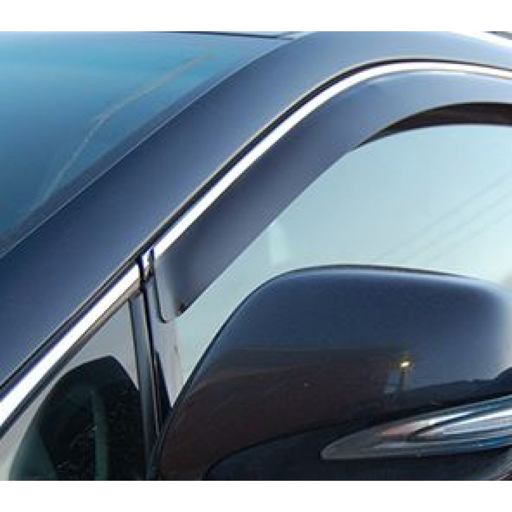 Window deflectors with chrome FORD MONDEO Sedan/HB (2007-2014) CA-PLASTIC