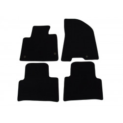 Car textile mats black HYUNDAI SANTA FE III (2012-...) LUXUS