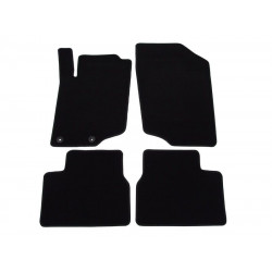 Car textile mats black PEUGEOT 207 (2006-2012) LUXUS