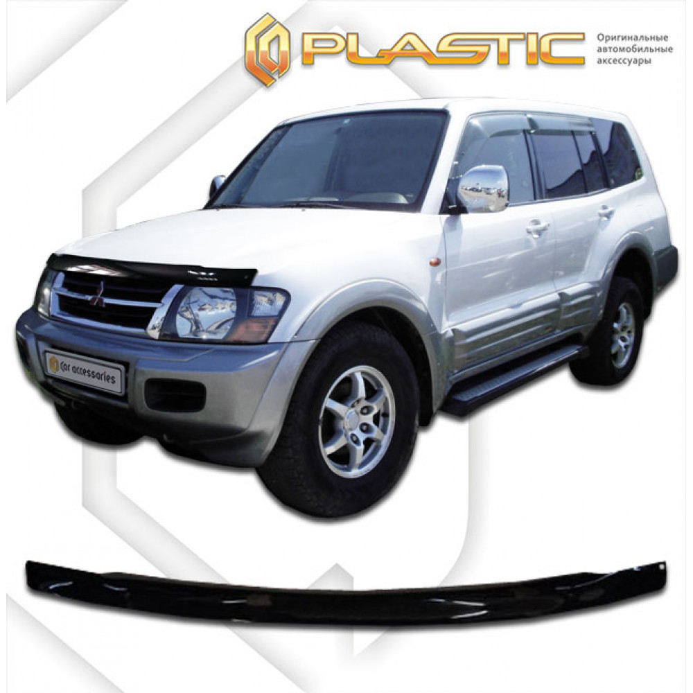 Kapota deflektors melnais MITSUBISHI PAJERO (1999-2006) CA-PLASTIC