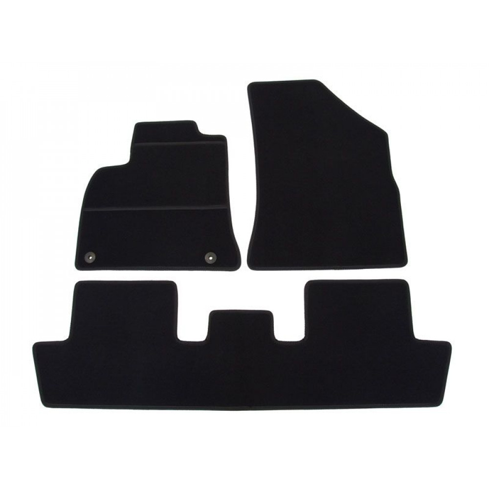 Car textile mats black PEUGEOT 5008  (2010-2016) ECONOMIC (CR)