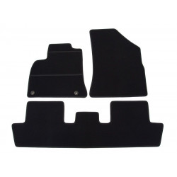 Car textile mats black PEUGEOT 5008  (2010-2016) ECONOMIC (CR)