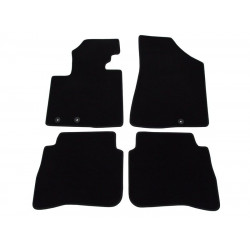 Car textile mats black HYUNDAI SANTA FE II Facelift (2010-2012) LUXE