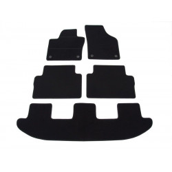 Car textile mats black SEAT ALHAMBRA II (7s) (2010-...) ELEGANT