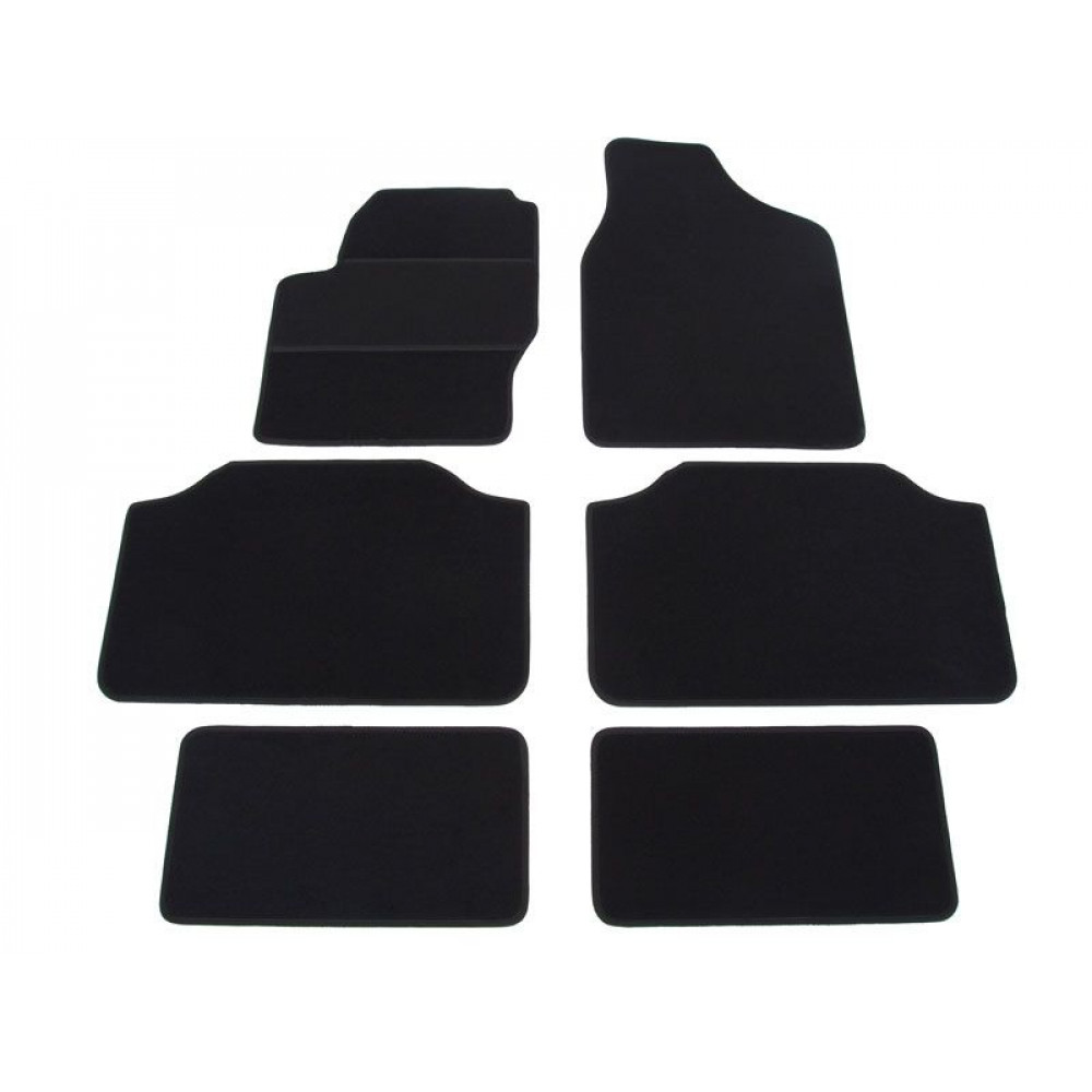 Car textile mats black SEAT ALHAMBRA (7s) (1996-2010) ELEGANT