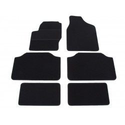 Car textile mats black SEAT ALHAMBRA (7s) (1996-2010) ELEGANT