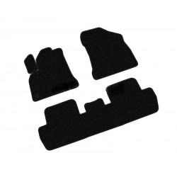 Car textile mats black PEUGEOT 5008 (5s.) (2010-2016) ECONOMIC (LT)