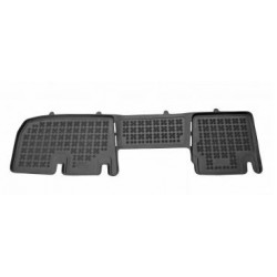 Car rubber floor mats black RENAULT TRAFIC II 2nd row with air vent. (2014-...) 201919