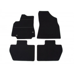 Car textile mats black PEUGEOT PARTNER (2008-2018) ECONOMIC (CR)