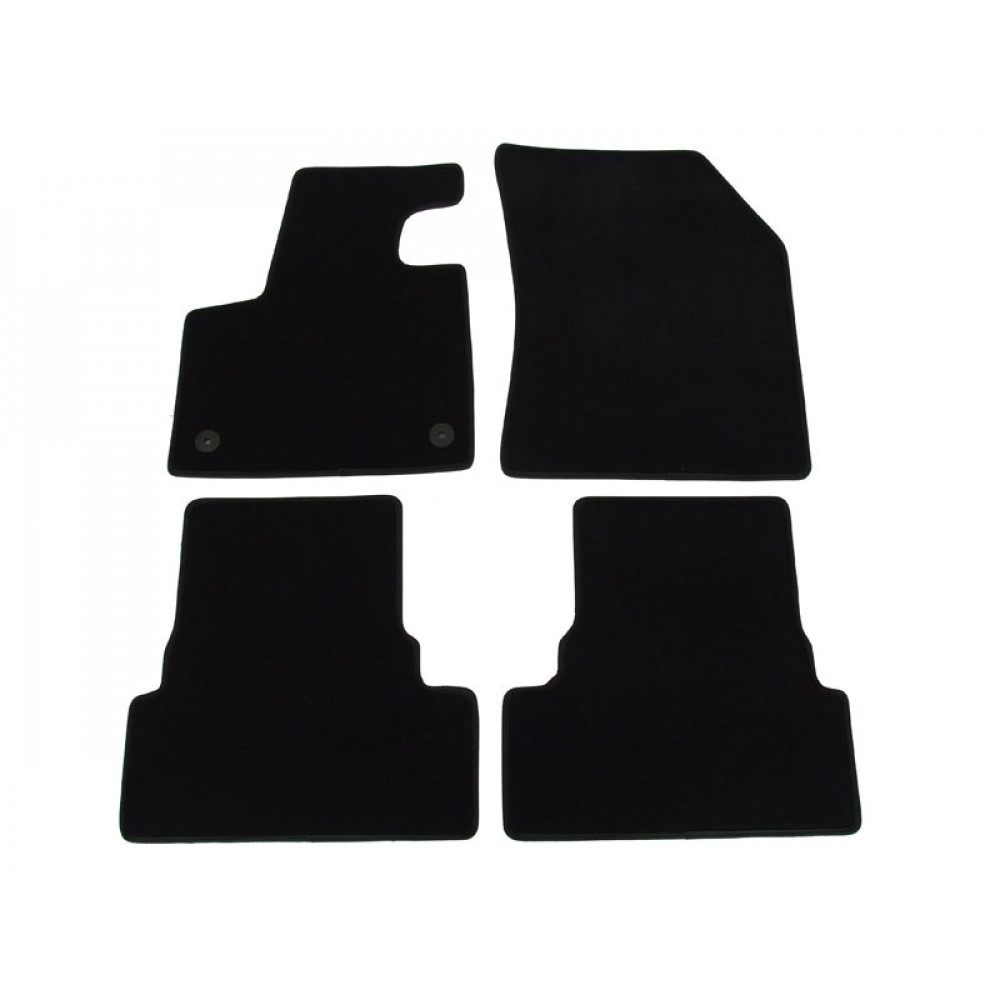 Car textile mats black PEUGEOT 3008 (2016-...) LUXUS