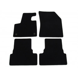 Car textile mats black PEUGEOT 3008 (2016-...) LUXUS