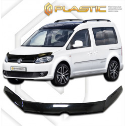 Дефлектор капота черный VOLKSWAGEN CADDY (2010-2015) CA-PLASTIC