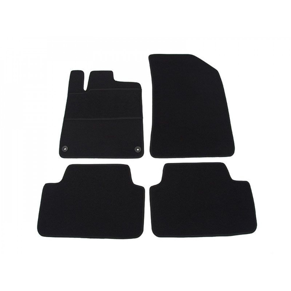 Car textile mats black PEUGEOT 407 (2004-2010) ELEGANT