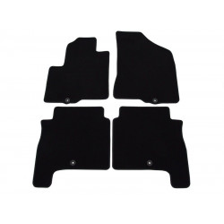 Car textile mats black HYUNDAI SANTA FE II (5 s.)(2006-2010) LUXUS