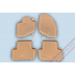 Car rubber floor mats beige VOLVO XC70 (2000-2007) 200402B