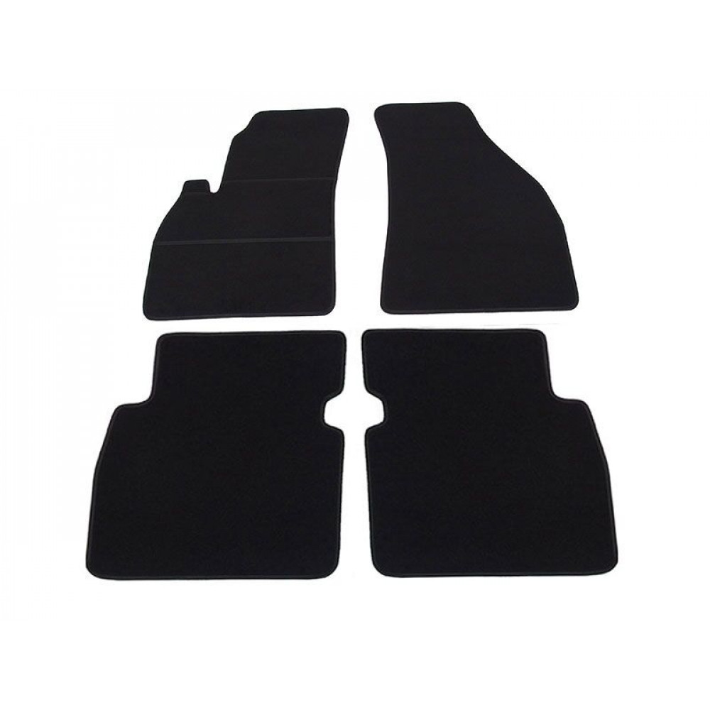 Car textile mats black HYUNDAI SANTA FE (2001-2006) ECONOMIC (CR)