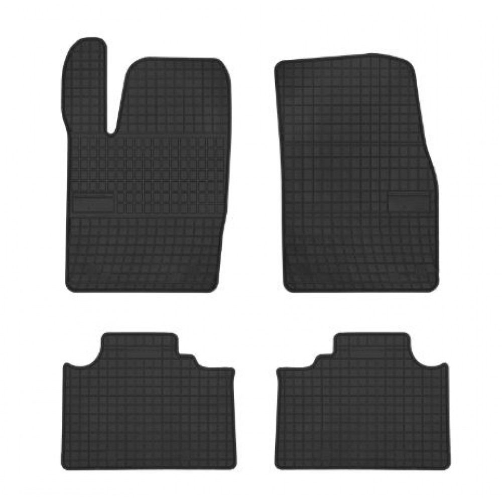 Car rubber floor mats black JEEP GRAND CHEROKEE (2010-...) NEGRO