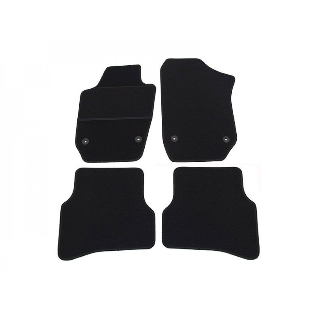 Car textile mats black SEAT IBIZA (2008-2016) ELEGANT