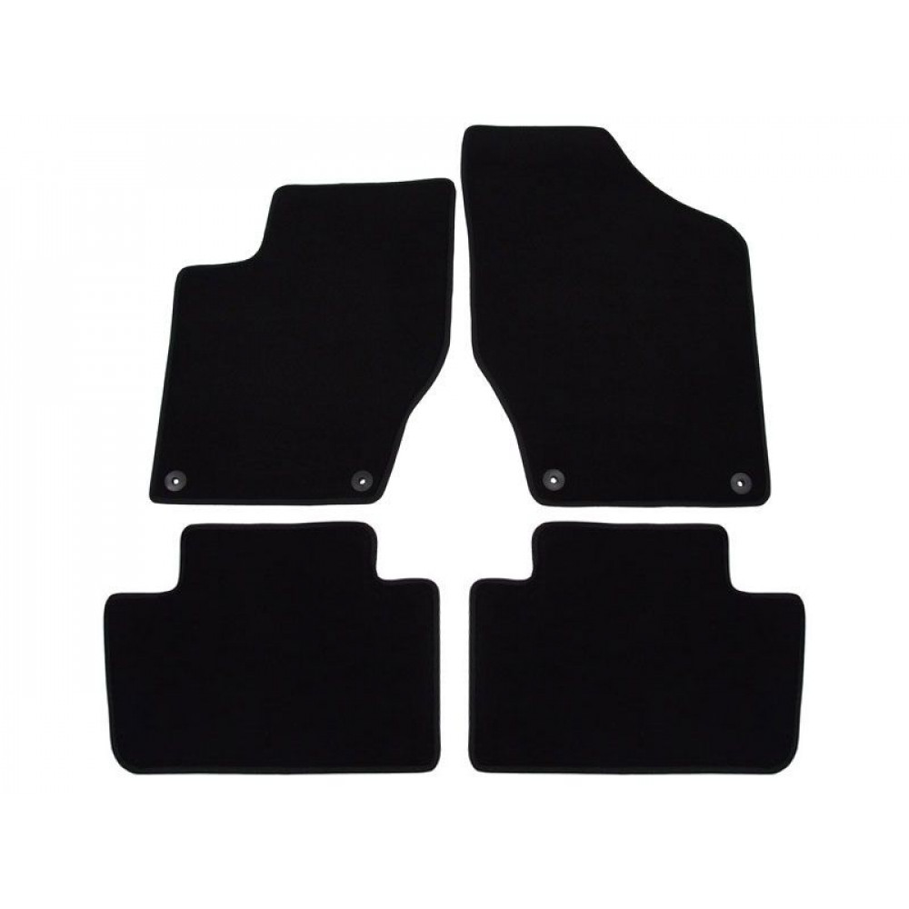 Car textile mats black PEUGEOT 308 (2007-2013) LUXUS