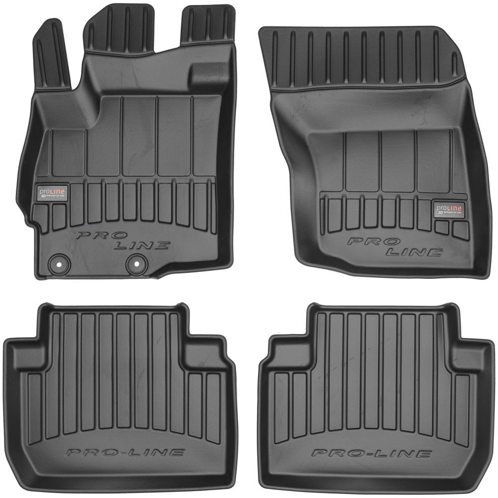 Car rubber floor mats black MITSUBISHI OUTLANDER III (2013-...) 3D FROGUM