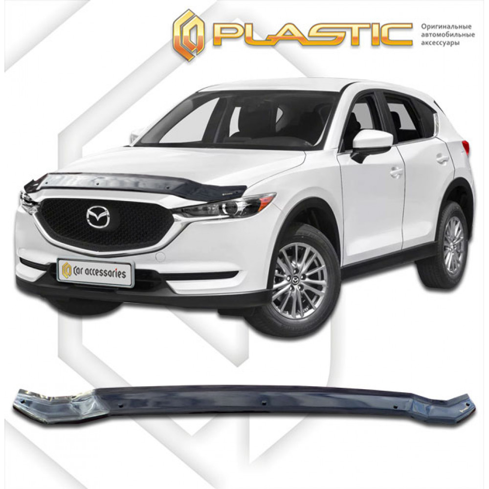 Kapota deflektors melnais MAZDA CX-5 II (2017-...) CA-PLASTIC