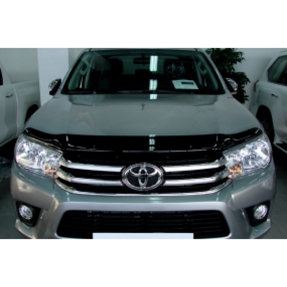 Дефлектор капота черный TOYOTA HILUX (2016-...) SIM