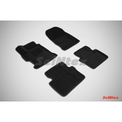 Car textile mats black 3D SEINTEX HONDA CIVIC Sedan (2012-2017)