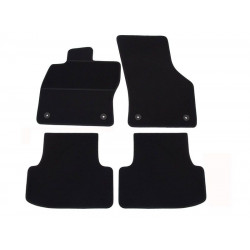 Car textile mats black SEAT LEON III (2013-...) ELEGANT