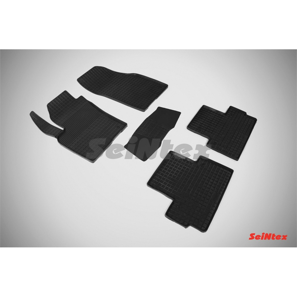 Car rubber floor mats black SEINTEX *STK* VOLVO C30 (2006-2012)