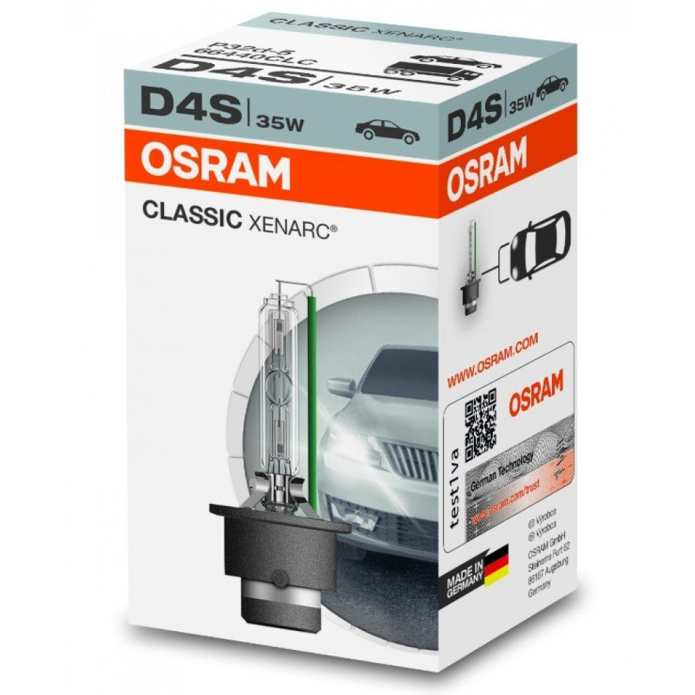 Автомобильная ксеноновая лампочка 12V D4S 35W OSRAM CLASSIC XENARC (1 шт.)