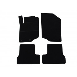 Car textile mats black PEUGEOT 207CC (2007-...) ELEGANT