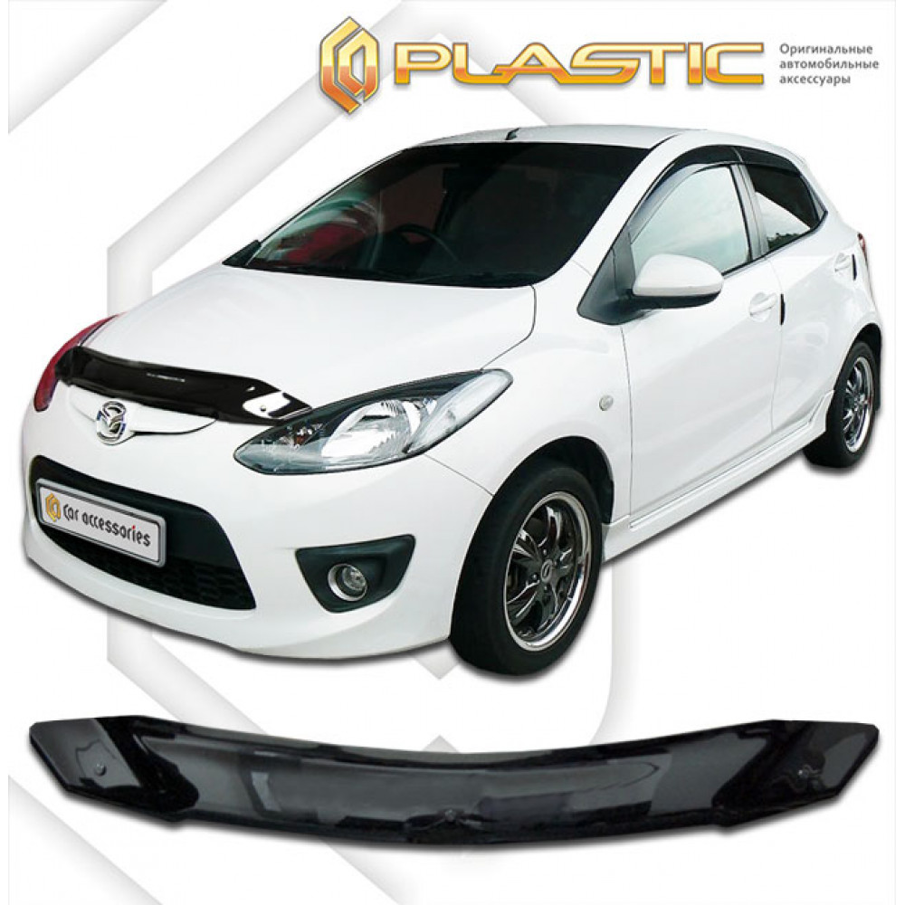 Kapota deflektors melnais MAZDA 2 (2008-2014) CA-PLASTIC