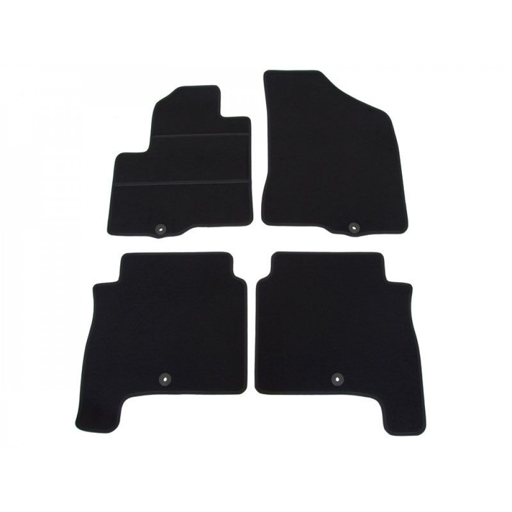 Car textile mats black HYUNDAI SANTA FE II (2006-2010) ELEGANT